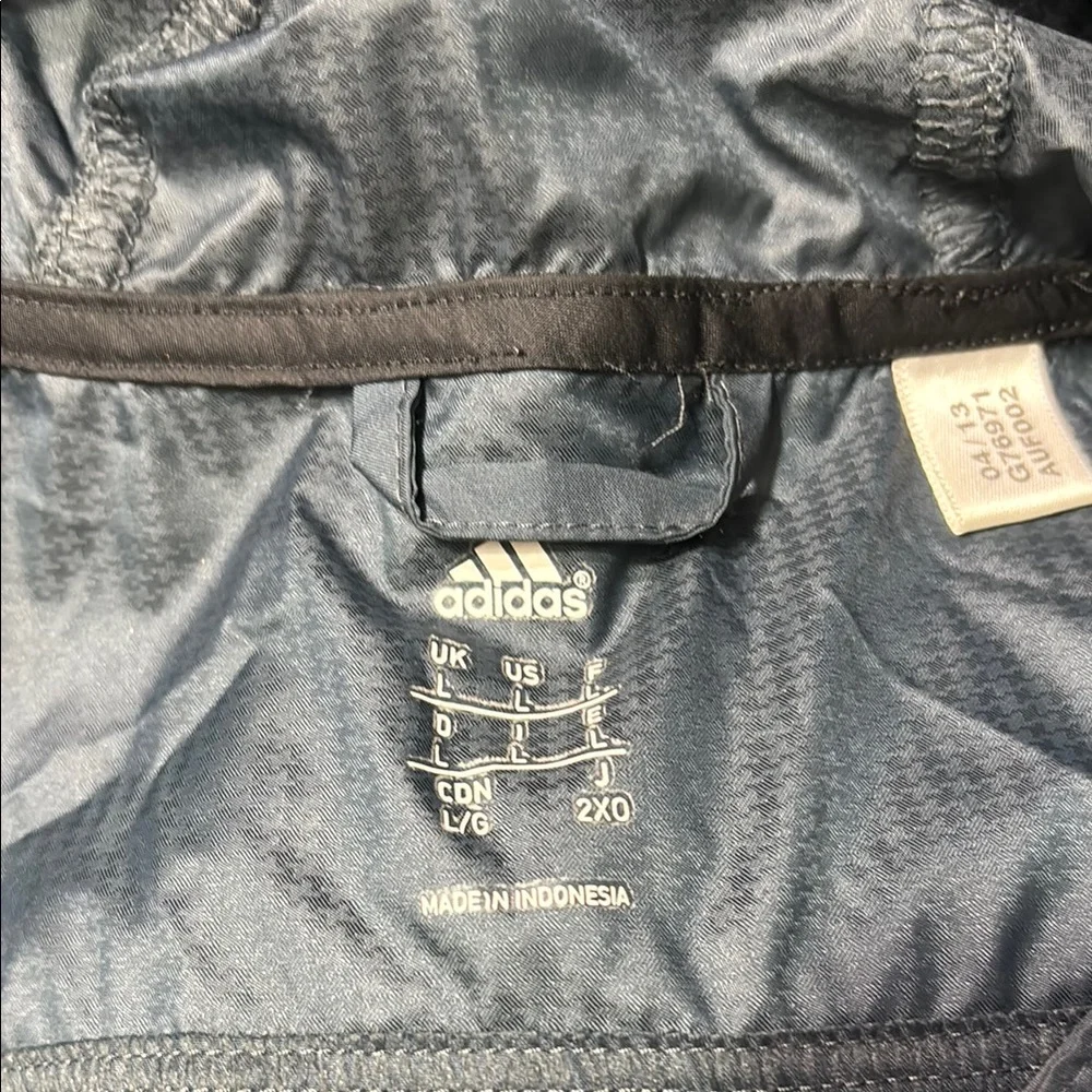 Adidas Black Windbreaker Jacket Lightweight and Versatile
